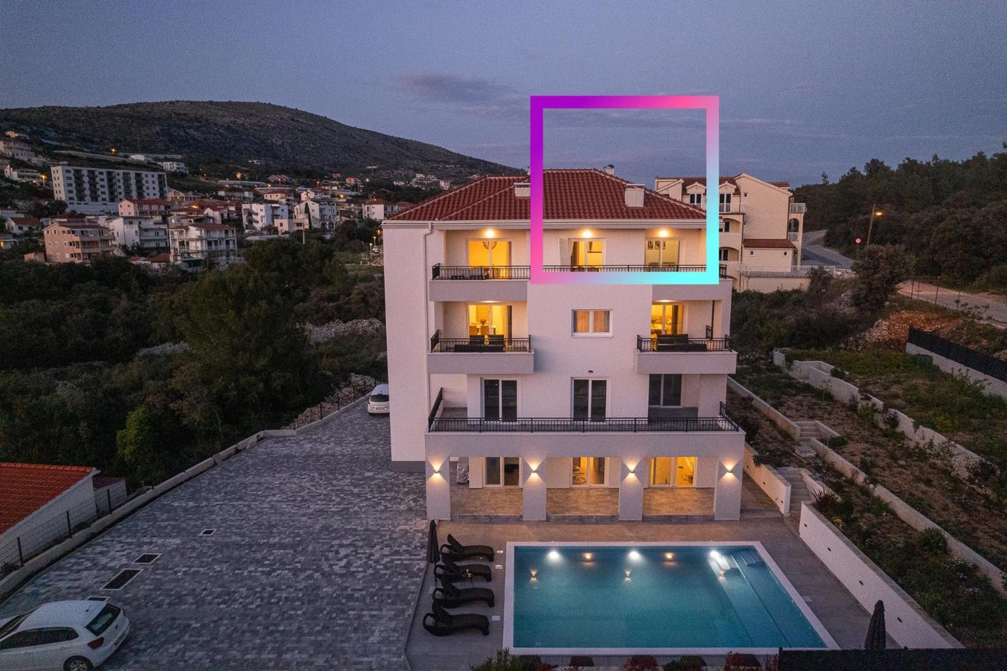 Villa Barbara & Zoran With Heated Swimming Pool Seget Vranjica Zimmer foto